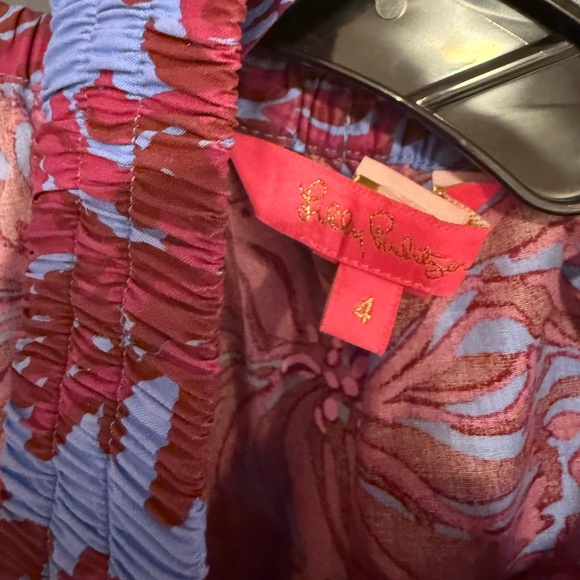 Lilly Pulitzer Blue and Pink Floral Maxi Dress - Picture 4 of 4